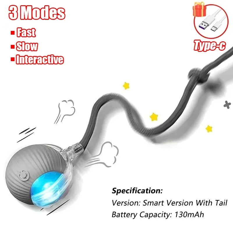 Interactive Ball for Cats and Dogs β Smart Toy for Curious Pets!"