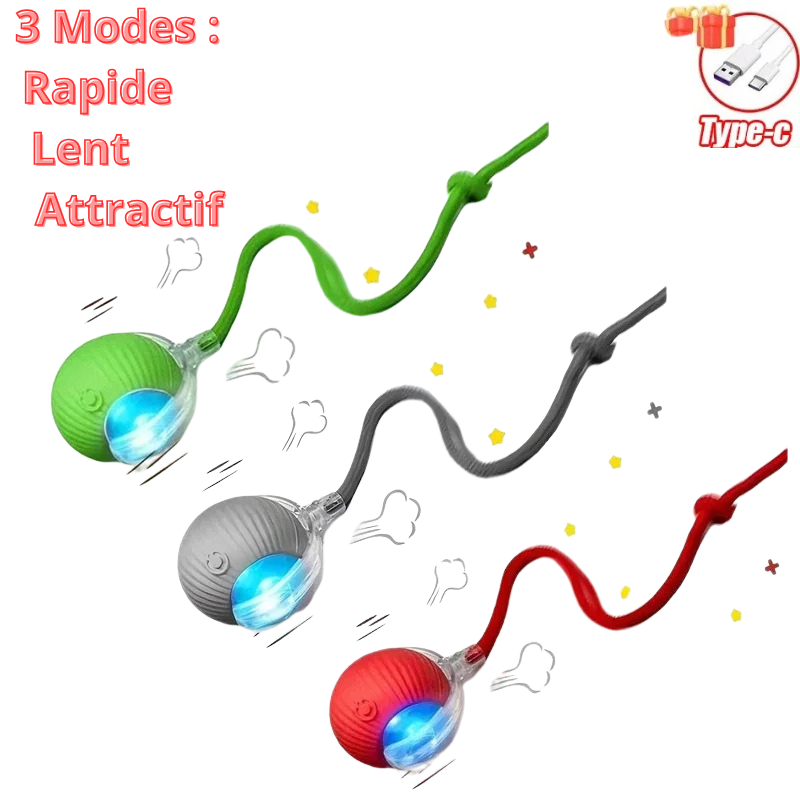 Interactive Ball for Cats and Dogs – Smart Toy for Curious Pets!"