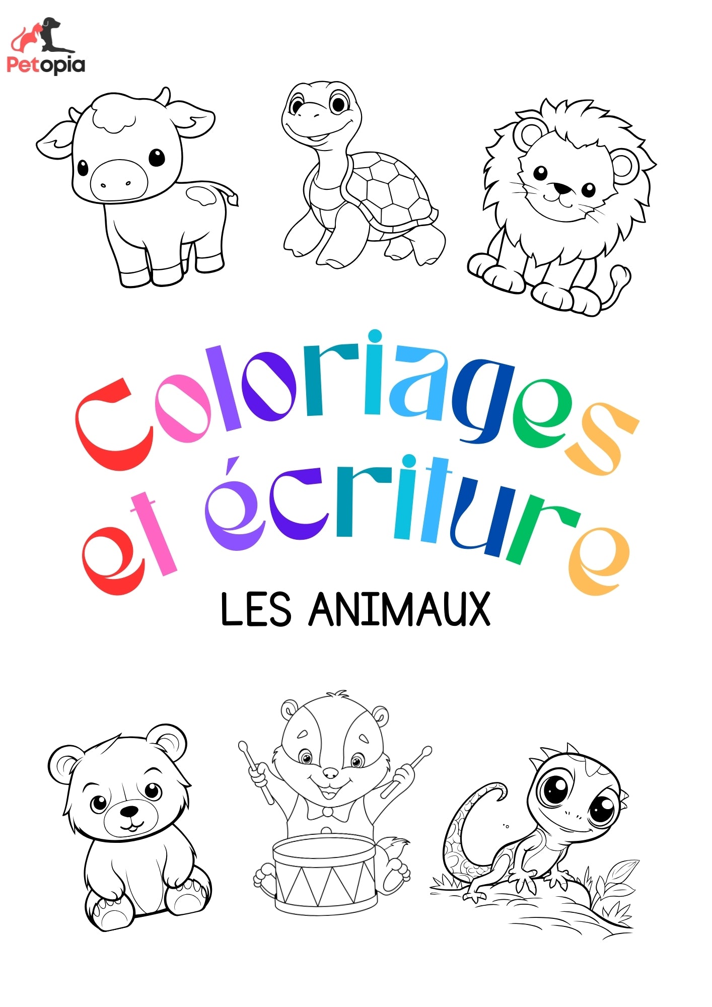 Les Animaux : Coloriage et Écriture – Un eBook créatif pour les petits et grands !