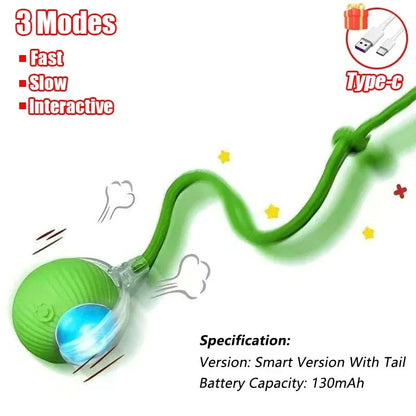Interactive Ball for Cats and Dogs – Smart Toy for Curious Pets!"